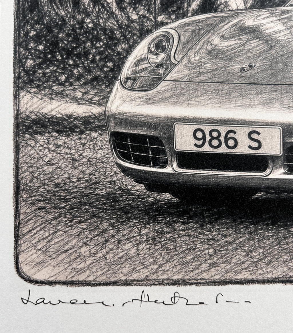 Porsche Boxster 986 S Fine Art Signed Limited Edition Print