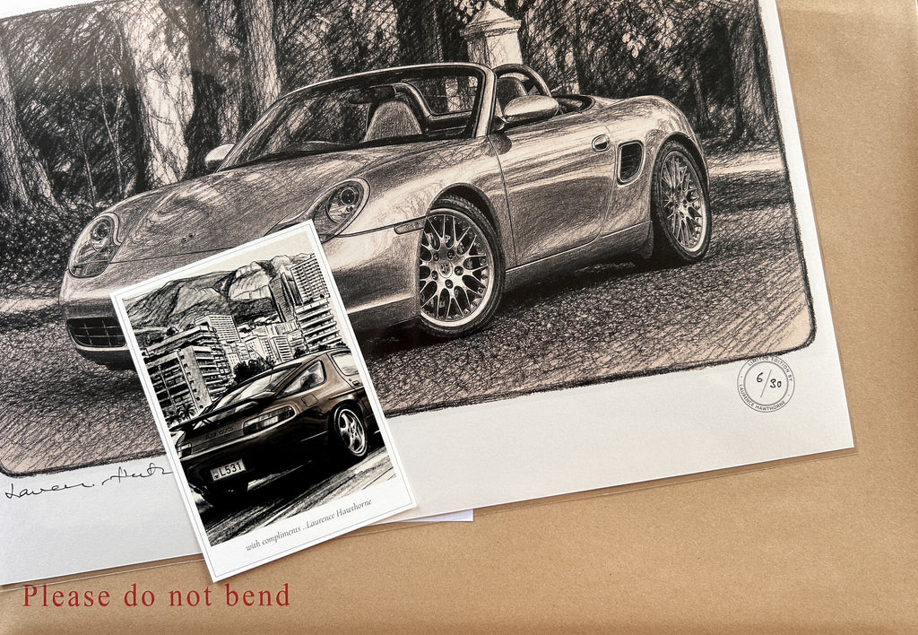 Porsche Boxster 986 S Fine Art Signed Limited Edition Print