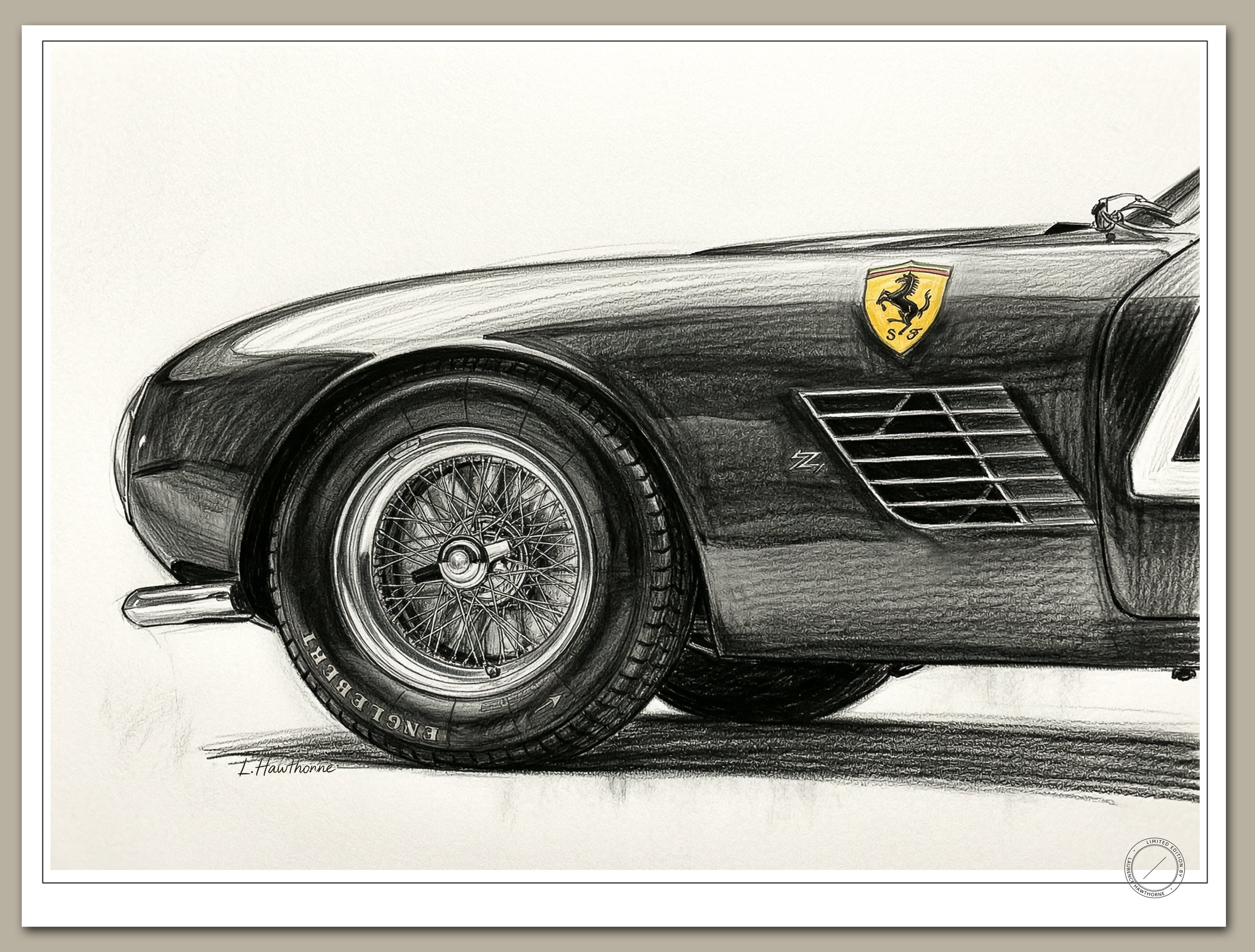 1957 Ferrari 250 GT LWB ‘Tour de France' – Limited Edition Fine Art Print