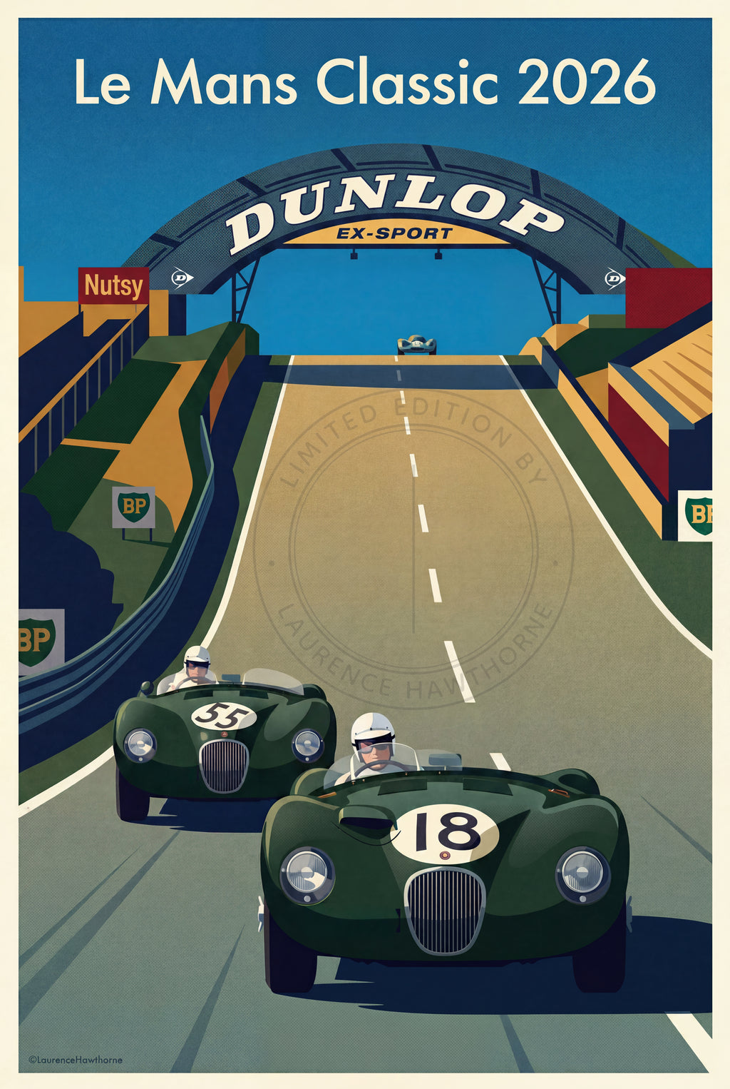 Le Mans Classic - Jaguar C Types | Studio Poster