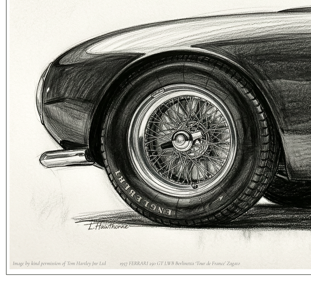 1957 Ferrari 250 GT LWB ‘Tour de France' – Limited Edition Fine Art Print