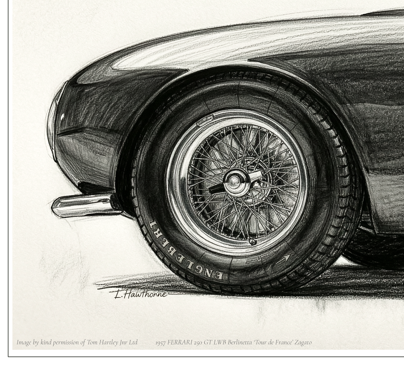 1957 Ferrari 250 GT LWB ‘Tour de France' – Limited Edition Fine Art Print