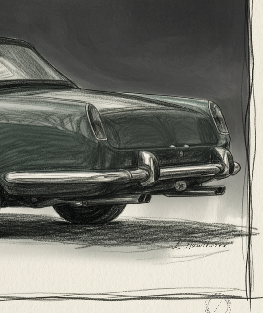 1961 Ferrari 250 GT Cabriolet -  Fine Art Signed Limited Edition Print
