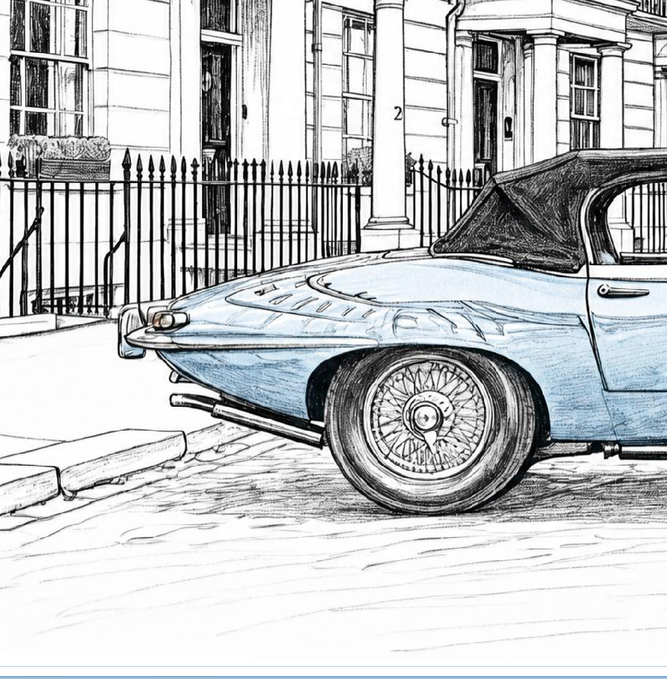 Jaguar E Type Limited Edition Signed Print
