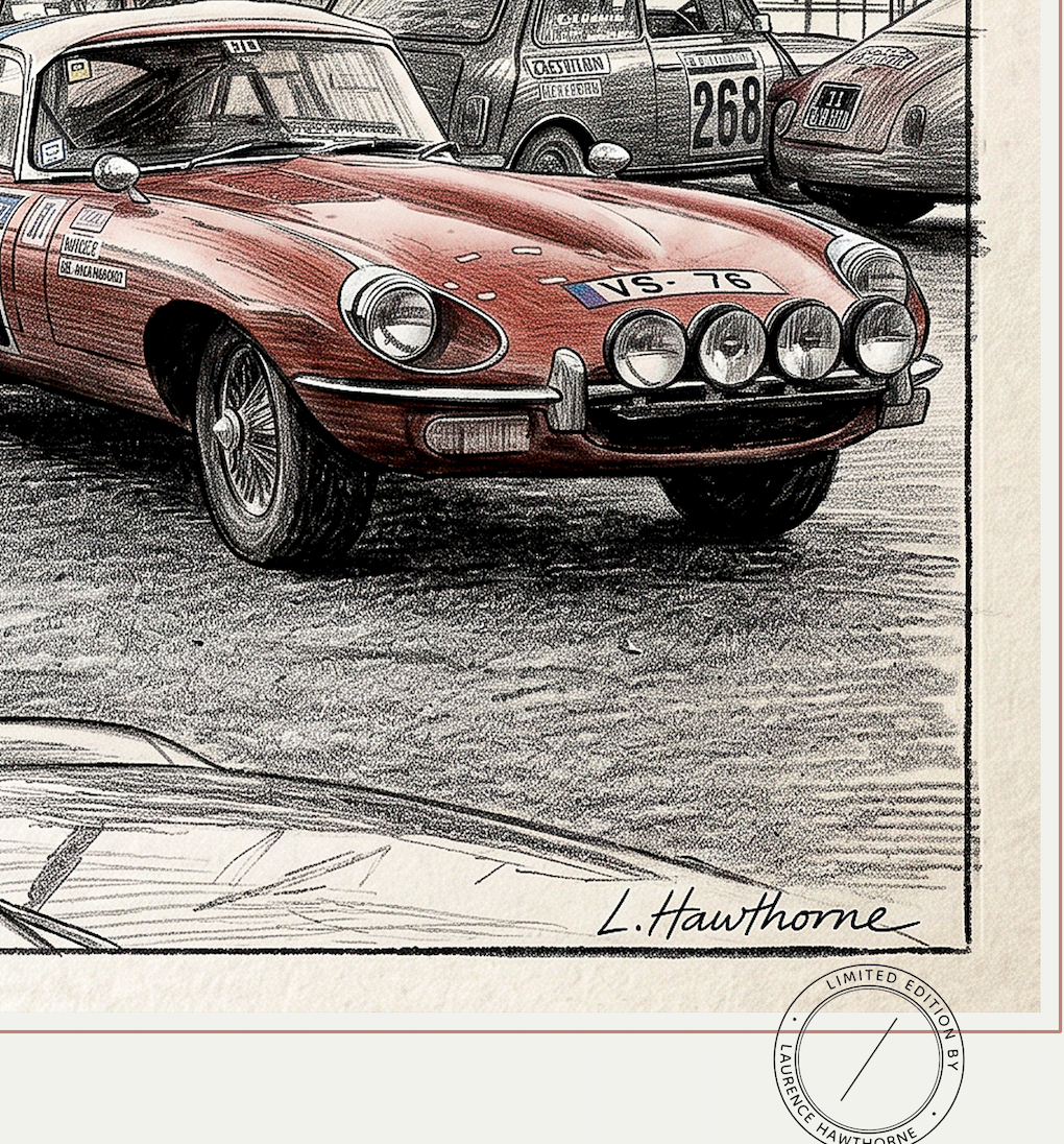 E type Jaguars at the 2011 Monte Carlo Rally