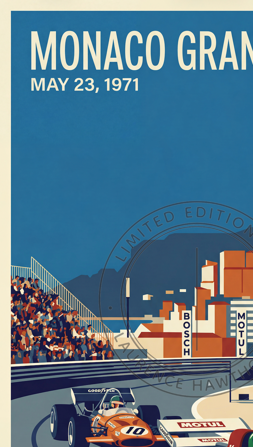 1971 Monaco Grand Prix - Studio Poster Edition