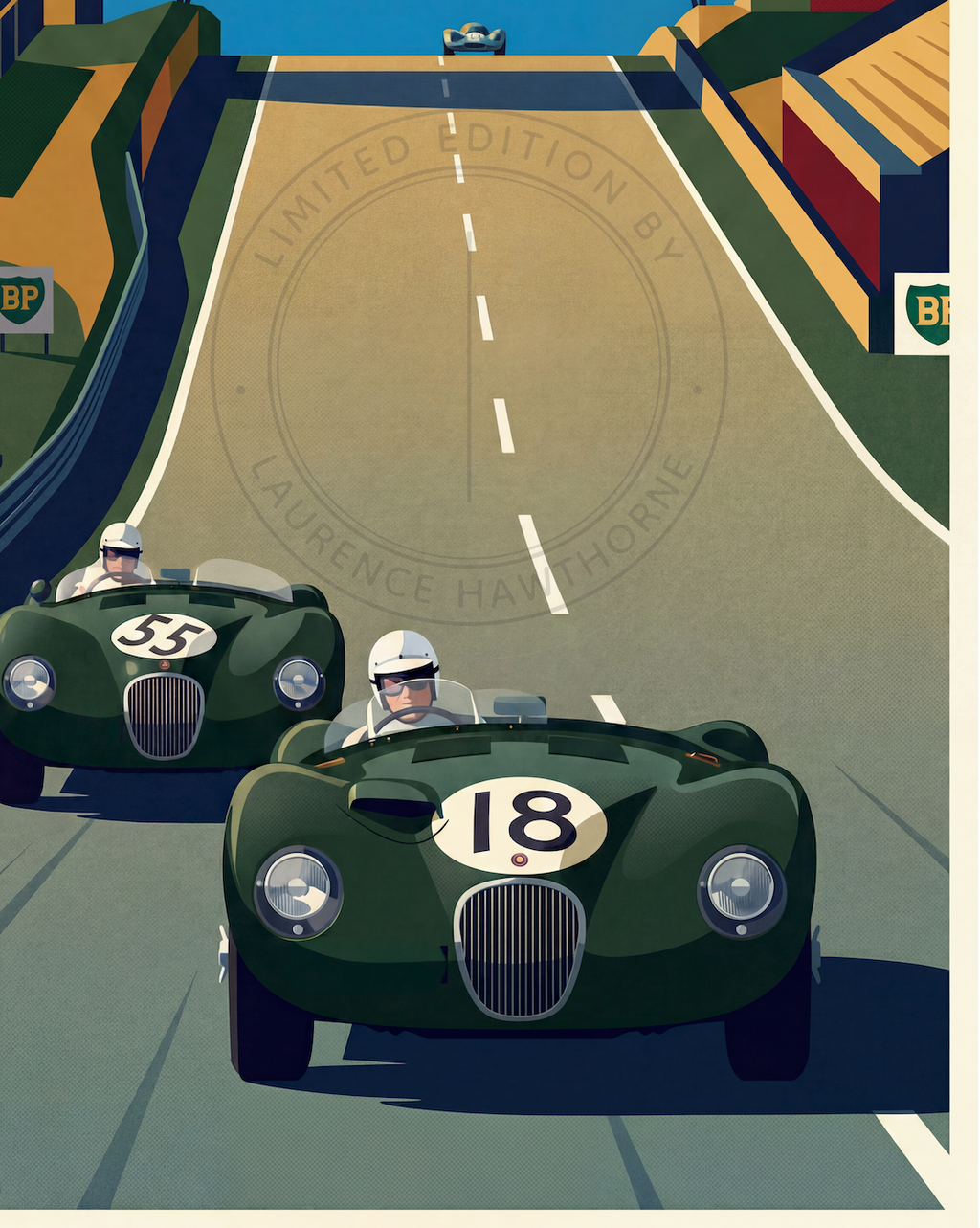 Le Mans Classic - Jaguar C Types | Studio Poster