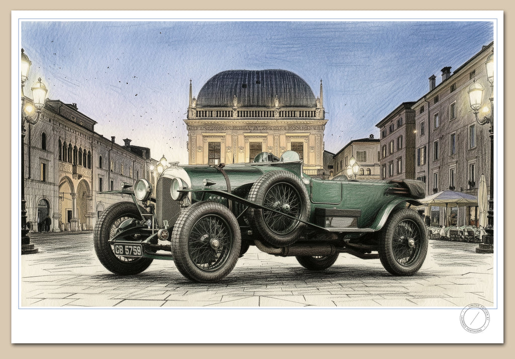 1924 Bentley 3.0 in Brescia – Limited Edition Fine Art Print
