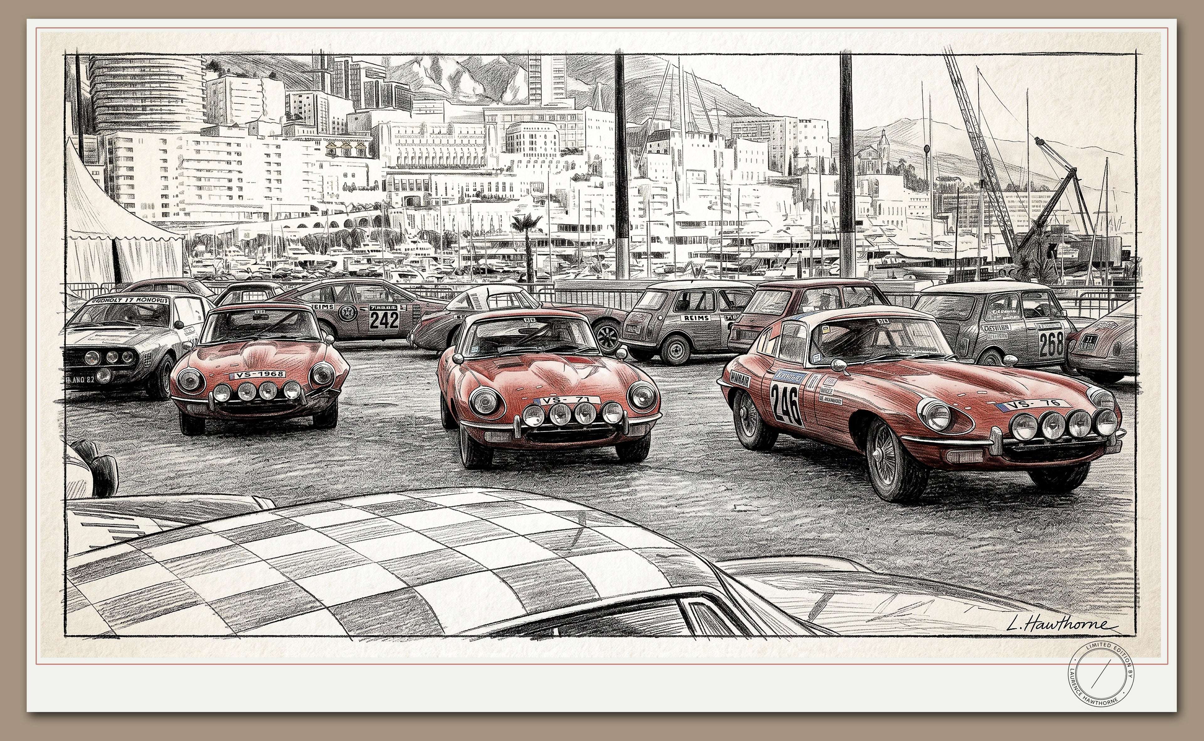 E type Jaguars at the 2011 Monte Carlo Rally