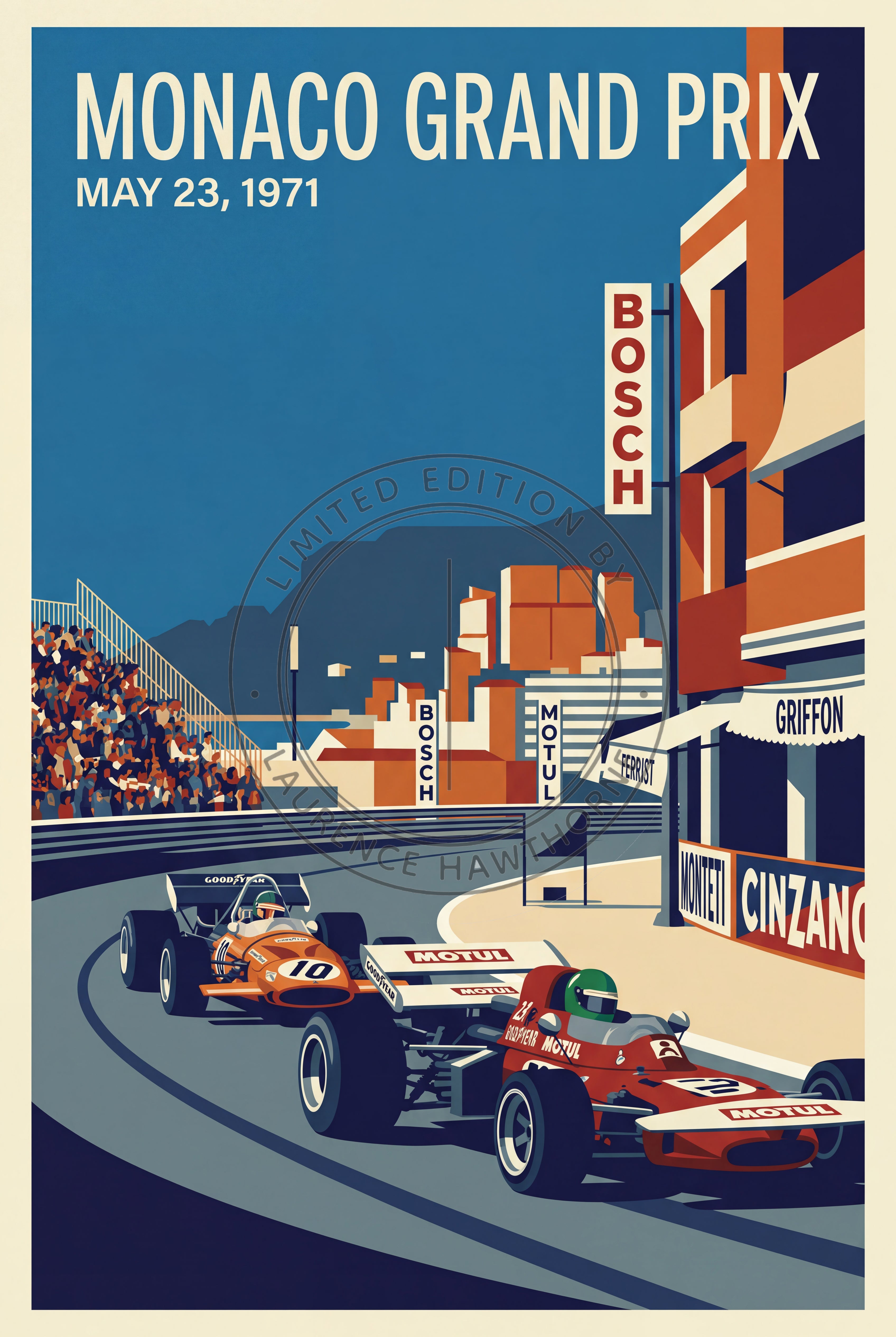 1971 Monaco Grand Prix - Studio Poster Edition