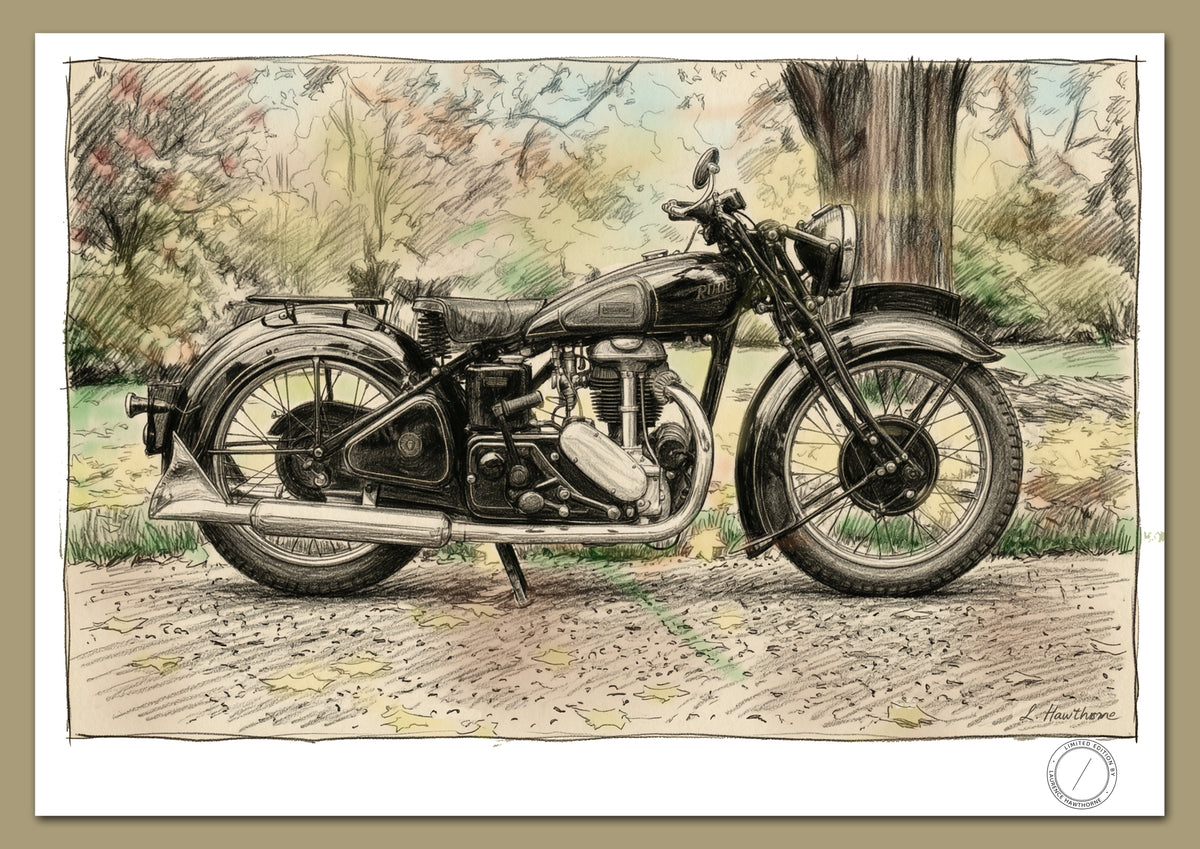 1936 Rudge Special  Limited Edition Signed Print