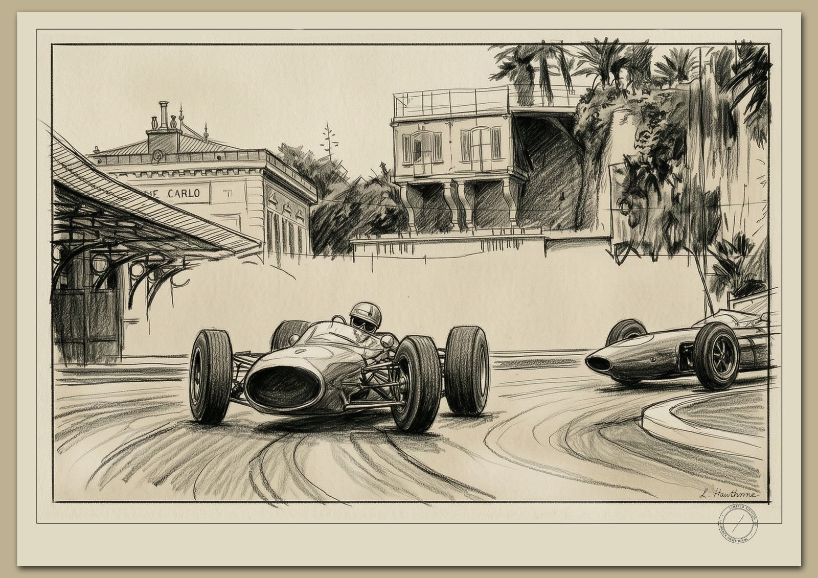 Monaco Grand Prix 1964 – Fine Art Signed Limited Edition Print