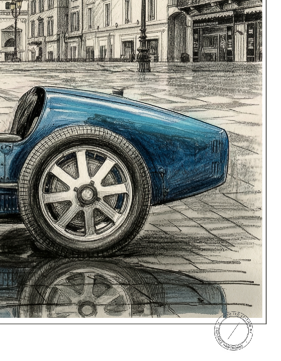 1927 Bugatti Type 35B – Limited Edition Fine Art Print