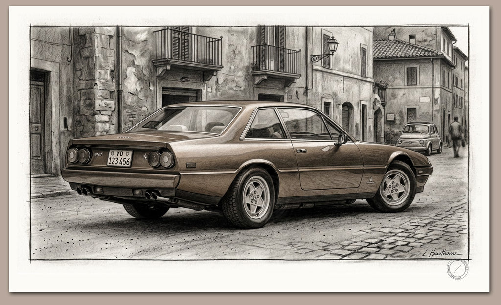 1987 Ferrari 412 - Limited Edition Signed Print