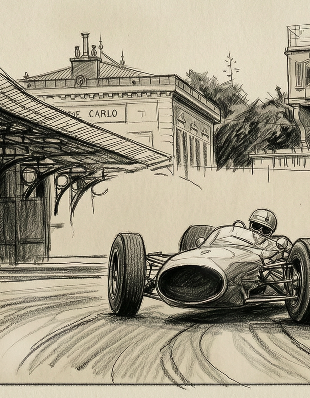 Monaco Grand Prix 1964 – Fine Art Signed Limited Edition Print