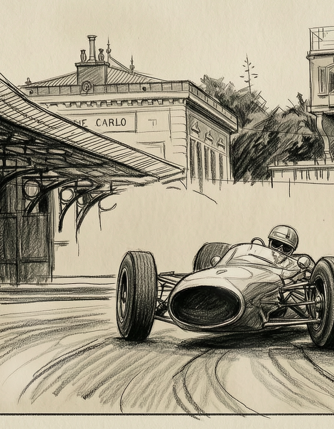 Monaco Grand Prix 1964 – Fine Art Signed Limited Edition Print