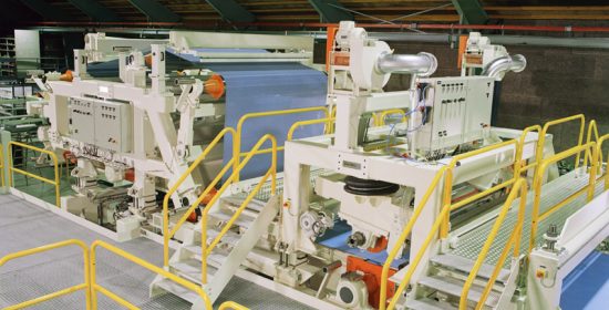 Airlaid - hot roll embosser Heißwalzen-Prägungssystem